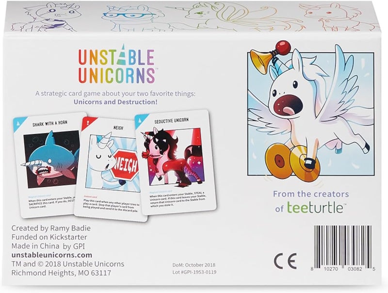 Unstable Games Unstable Unicorns Card Game - Strategy Party Game for 2-8 Players, Ages 8 and Up - Funny Family Game Night Card Game from the Creators of Here to Slay - Image 2
